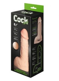 Телесный фаллоудлинитель с мошонкой Cock Next - 17 см. - LOVETOY (А-Полимер) - в Екатеринбурге купить с доставкой