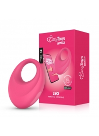 Розовое интерактивное эрекционное виброкольцо Leo - Easy toys - в Екатеринбурге купить с доставкой