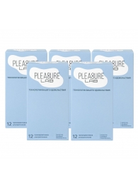 Набор из 5 упаковок ультратонких презервативов Pleasure Lab (по 12 шт.) - Pleasure Lab - купить с доставкой в Екатеринбурге