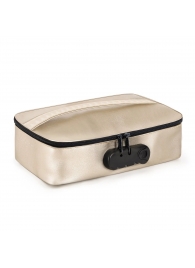 Золотистая сумочка для хранения игрушек Discreet Box - Dorcel - купить с доставкой в Екатеринбурге