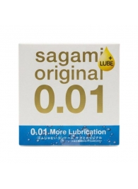 Увлажнённый презерватив Sagami Original 0.01 Extra Lub - 1 шт. - Sagami - купить с доставкой в Екатеринбурге