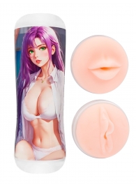 Двусторонний мастурбатор аниме - ротик и вагина - Tokyo Style - в Екатеринбурге купить с доставкой Двусторонний мастурбатор аниме - ротик и вагина - Tokyo Style - в Екатеринбурге купить с доставкой