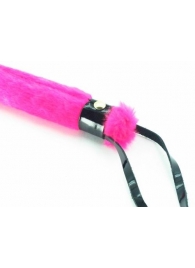 Нежная плеть с розовым мехом BDSM Light - 43 см. - БДСМ Арсенал - купить с доставкой в Екатеринбурге