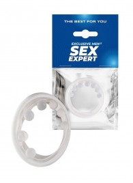 Эрекционное кольцо с мягкой стимулирующей насадкой - Sex Expert - в Екатеринбурге купить с доставкой