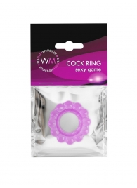 Лиловое эрекционное кольцо с 2 рядами стимулирующих шариков - Erowoman-Eroman - в Екатеринбурге купить с доставкой