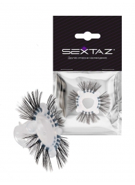 Эластичное эрекционное кольцо с черными «ресничками» - Sextaz - в Екатеринбурге купить с доставкой