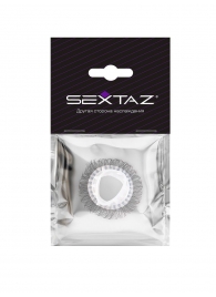 Эластичное эрекционное кольцо с длинными черными «ресничками» - Sextaz - в Екатеринбурге купить с доставкой