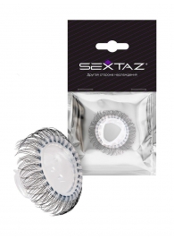 Эластичное эрекционное кольцо с длинными черными «ресничками» - Sextaz - в Екатеринбурге купить с доставкой