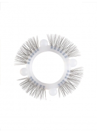 Эластичное кольцо с «ресничками» и 4 шариками - Sextaz - в Екатеринбурге купить с доставкой