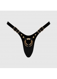 Черный пояс для фиксации насадок Strap-On-Me Leatherette Harness Fabulous - Strap-on-me - купить с доставкой в Екатеринбурге