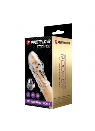 Прозрачная насадка на пенис Booker - 8 см. - Baile - в Екатеринбурге купить с доставкой