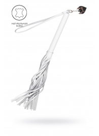 Белая кожаная плеть - 50 см. - Pecado - купить с доставкой в Екатеринбурге