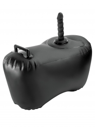 Черное надувное кресло с платформой для фиксации дилдо Body Dock Inflatable Love Seat - Pipedream - купить с доставкой в Екатеринбурге