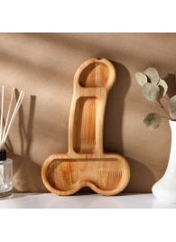 Деревянное блюдо для подачи в форме члена (25 х 16,5 х 1,7 см) - Сима-Ленд - купить с доставкой в Екатеринбурге