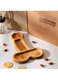 Деревянное блюдо для подачи в форме члена (25 х 16,5 х 1,7 см) - Сима-Ленд - купить с доставкой в Екатеринбурге