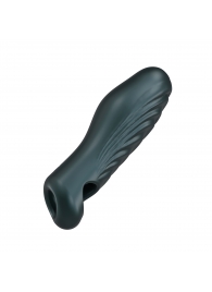 Серая силиконовая насадка на пенис с подхватом Manwan Ryzer - Manwan - в Екатеринбурге купить с доставкой