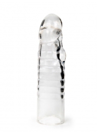 Прозрачная закрытая насадка на член - 15 см. - Sex Expert - в Екатеринбурге купить с доставкой