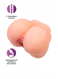 Реалистичный мастурбатор в форме попки с 2 любовными входами - No Name - в Екатеринбурге купить с доставкой