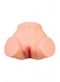 Телесный реалистичный мастурбатор-полуторс с 2 любовными входами - No Name - в Екатеринбурге купить с доставкой