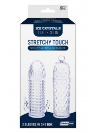 Набор из 2 прозрачных насадок на член Seductive Tickler Sleeves Set - NMC - в Екатеринбурге купить с доставкой