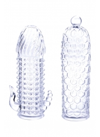 Набор из 2 прозрачных насадок на член Seductive Tickler Sleeves Set - NMC - в Екатеринбурге купить с доставкой