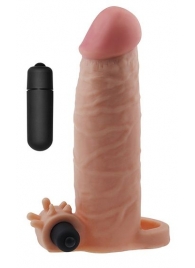 Реалистичная насадка на пенис с вибропулей - 17,8 см. - Lovetoy - в Екатеринбурге купить с доставкой