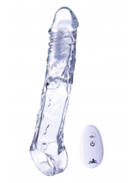 Прозрачная насадка-удлинитель Length Enhancer With Bullet с подхватом - 22,3 см. - NMC - в Екатеринбурге купить с доставкой