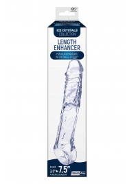 Прозрачная насадка-удлинитель Length Enhancer с подхватом - 22,3 см. - NMC - в Екатеринбурге купить с доставкой