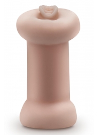 Телесный люминесцентный двусторонний мастурбатор Tasha - Blush Novelties - в Екатеринбурге купить с доставкой