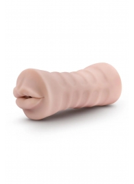 Телесный мастурбатор-ротик Nicole Vibrating Masturbator - Blush Novelties - в Екатеринбурге купить с доставкой