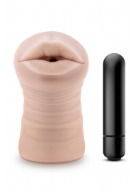 Телесный мастурбатор-ротик Nicole Vibrating Masturbator - Blush Novelties - в Екатеринбурге купить с доставкой