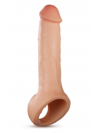Телесная насадка-удлинитель Thrive 8.75 Inch Realistic Penis Extender Sleeve - 22,2 см. - Blush Novelties - в Екатеринбурге купить с доставкой
