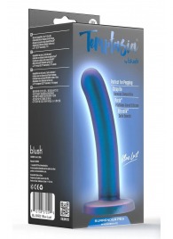 Синяя насадка с гладкой поверхностью Surrender 5.75 Inch Intermediate Pegging Dildo - 14,6 см. - Blush Novelties - купить с доставкой в Екатеринбурге