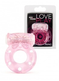 Розовое эрекционное виброкольцо с бабочкой - 1137 - в Екатеринбурге купить с доставкой