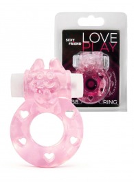 Розовое эрекционное виброкольцо в форме зайчика - 1137 - в Екатеринбурге купить с доставкой