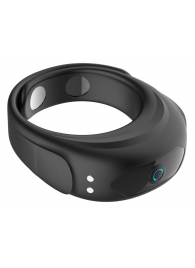 Черное эрекционное виброкольцо на ремешках - Boys of Toys - в Екатеринбурге купить с доставкой