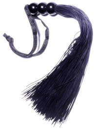 Черная силиконовая плетка - 25,4 см. - Boys of Toys - купить с доставкой в Екатеринбурге