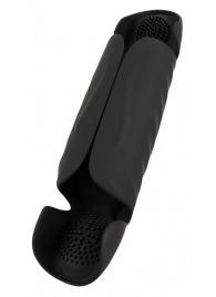 Черный вибромастурбатор с трехточечной стимуляцией Penis Trainer with 3 Point Stimulation - Orion - в Екатеринбурге купить с доставкой