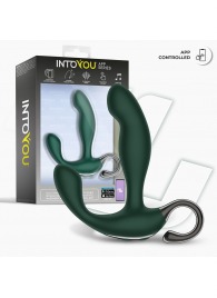 Зеленый вибромассажёр простаты Greeny - 12,8 см. - Intoyou - в Екатеринбурге купить с доставкой