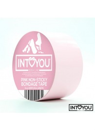 Розовый скотч для фиксации Non-Sticky Bondage Tape - 15 м. - Intoyou - купить с доставкой в Екатеринбурге