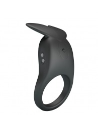 Черное перезаряжаемое виброкольцо Carlton - Baile - в Екатеринбурге купить с доставкой