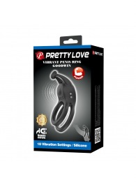 Черное перезаряжаемое виброкольцо Goodwin - Baile - в Екатеринбурге купить с доставкой