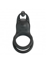 Черное перезаряжаемое виброкольцо Goodwin - Baile - в Екатеринбурге купить с доставкой