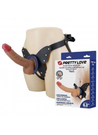 Поясной страпон Wells: трусики в форме бабочки и фаллоимитатор-насадка - Baile - купить с доставкой в Екатеринбурге