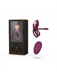 Фиолетовое эрекционное виброкольцо Bayek с пультом ДУ - Zalo - в Екатеринбурге купить с доставкой