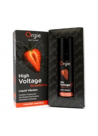 Жидкий вибратор Orgie High Voltage Strawberry - 15 мл. - ORGIE - купить с доставкой в Екатеринбурге