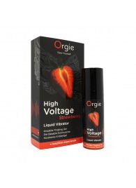 Жидкий вибратор Orgie High Voltage Strawberry - 15 мл. - ORGIE - купить с доставкой в Екатеринбурге