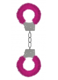 Пушистые розовые наручники OUCH! Pink - Shots Media BV - купить с доставкой в Екатеринбурге