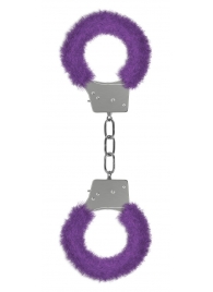 Пушистые фиолетовые наручники OUCH! Purple - Shots Media BV - купить с доставкой в Екатеринбурге