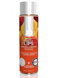 Лубрикант на водной основе с ароматом персика JO Flavored Peachy Lips - 120 мл. - System JO - купить с доставкой в Екатеринбурге